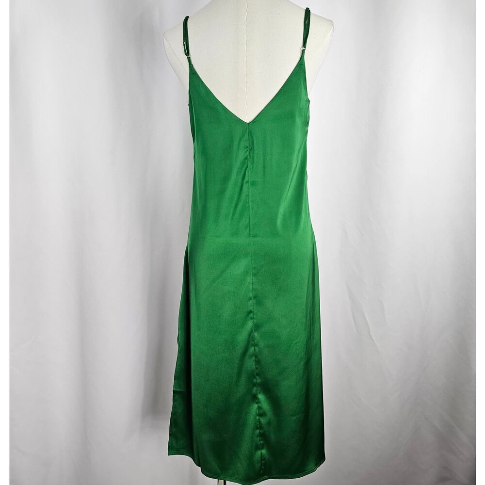The Drop Ana Emerald Green Side Slit Midi Slip Dress Women's Size 2X NWT - Picture 8 of 15